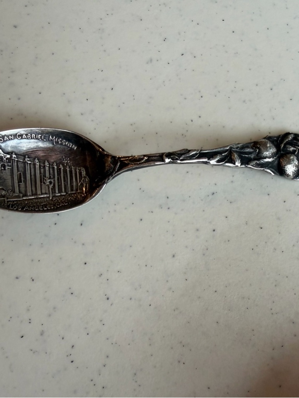 Vintage Sterling Silver San Gabriel Mission Spoon Los Angeles CA Souvenir .925 - Picture 11 of 11